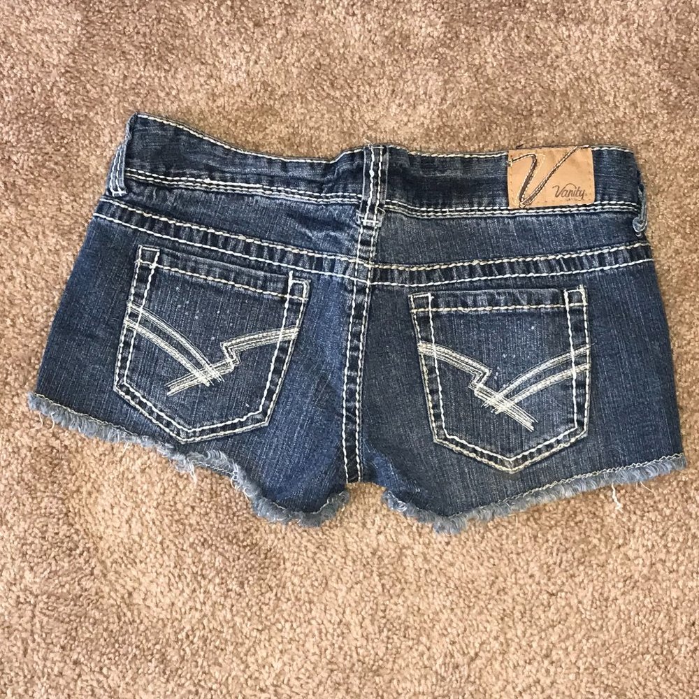 Vanity Distressed Jean Shorts